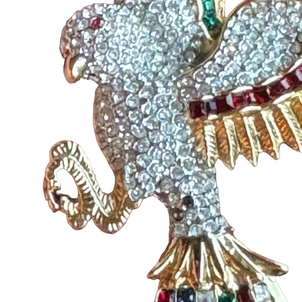 Lovely colorful crystal rhinestone  birds of paradise brooch rhinstones Dorlan - Picture 7 of 13